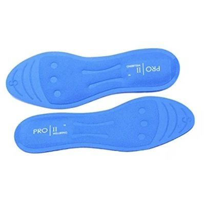 Image of 2 Pairs of Massaging Gel Orthotic Insoles for Sports Impact and Plantar Fasciitis (8.5 10 UK)