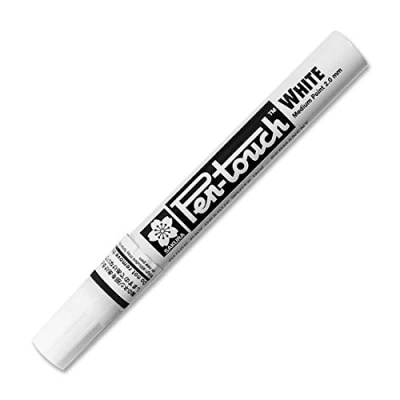 Image of Pen Touch Marker, Paint Ink, White, 0.02 x 4.9 1.9 cm