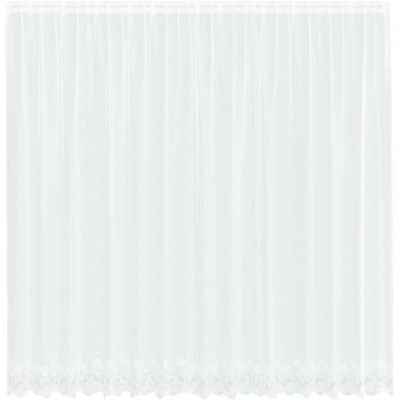 Image of vidaXL Curtains with Floral White 400 x 240 cm Polyester