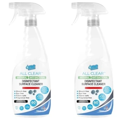 Image of One Chem All Clear Surface Cleaner 2 x 750ml trigger spray bottle