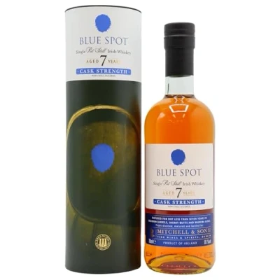 Image of Scotch Whisky Blue Spot Cask Strength Single Irish Pot Still Batch #3 7 year old Whiskey 70cl