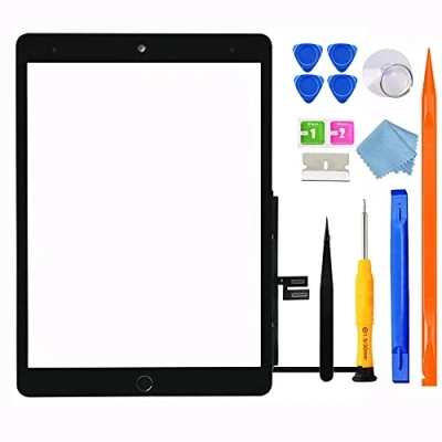 Image of for iPad 9 (9th Generation) A2602 A2603 A2604 A2605 Screen Replacement Glass Digitizer, 9th Gen 10.2&quot; Touchscreen(2021 Released), Full Repair Kit, Pre Installed Home Button and Adhesive