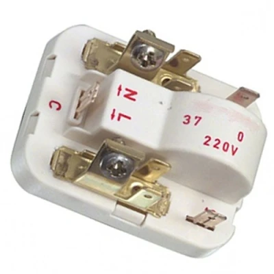 Image of SPARES2GO Type 103N0021 Start Relay Compressor for Bosch Fridge Freezer Fitment List O