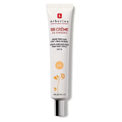 Image of Erborian BB Cream With Ginseng Complexion &quot;Baby Skin&quot; Effect Korean Cosmetic Treatment 5 In 1 For SPF 20 Chocolat 40 ml