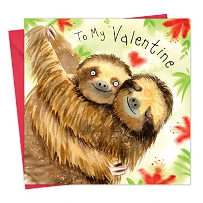 Image of Twizler Valentines Day Card Sloths Womens Cards for Her Wife Mens Him Husband Boyfriend Girlfriend Partner Gifts