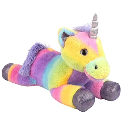 Image of VFM Premium Rainbow Plush Unicorn Soft Toy 56cm, Plush, Teddy, Toy, Cuddly, Children&#039;s Toys, Gift Ideas for Girls Birthday