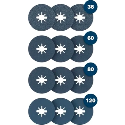 Image of Bosch 1x PRO R574 Fibre Disc, X Lock (for Steel, Ø mm, Professional Accessory Small Angle Grinder)