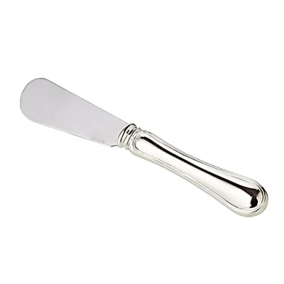 Image of Edzard Butter Spreader Silver Plated For Butter, Cheese Knife Cutlery, Cutter On Board, Cutlery As Breakfast Knife, &amp; Kitchen (Length 15cm) (Silver)