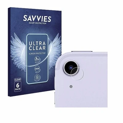 Image of Savvies 6 Pack Screen Protector compatible with Apple iPad Air 5 WiFi 2022 (ONLY Camera Lens, 5nd Gen.) Protection Film Clear