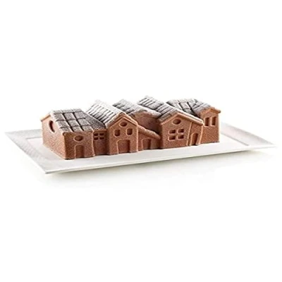 Image of silikomart Winter Village Silicone Mold KIT 88 x 218 80mm
