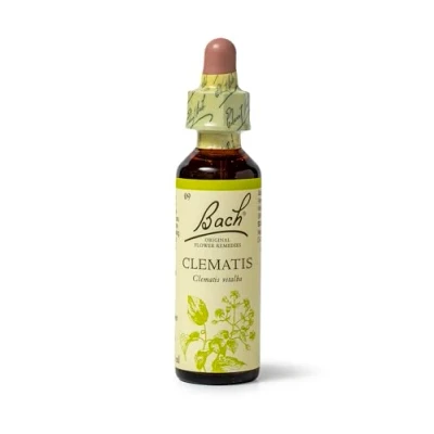 Image of Bach Original Flower Remedies (Clematis) Live The Day, Be Focused, Emotional Wellness, Natural Essence, 20ml
