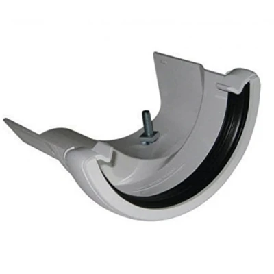 Image of FLOPLAST 112mm Left Hand Round Iron Ogee Adapter White