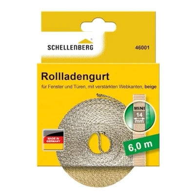Image of Schellenberg 46001 Roller Shutter Belt 14 mm / 6 m Beige