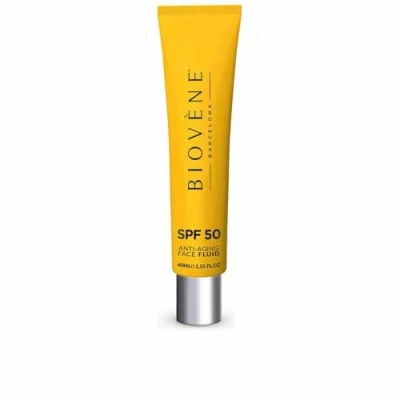 Image of Biovène BARCELONA BIOVENE HYALURONIC SPF 50 Anti Aging Face Fluid High Protection, Organic Coconut 40ml
