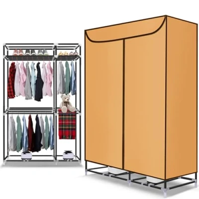 Image of CANEVE Heated Clothes Airer, 3 Tier Dryer 2400W, Electric 163Cm, Drying Rack Indoor Energy Saving Airer Wardrobe Digital Automatic Timer,Beige