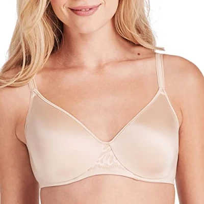 Image of Bali Women&#039;s Passion for Comfort Full Coverage Dreamwire Underwire Bra Df3390, Opaque, Soft Taupe, 38DD