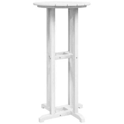 Image of vidaXL Bar Table White 55x55x107 cm HDPE