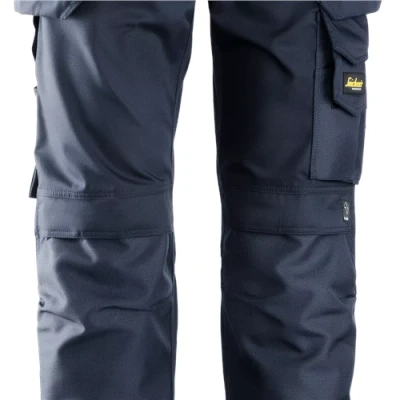 Image of Snickers Craftsmen Holster Pockets Trousers, CoolTwill Navy/Navy Waist 33&quot; Inside leg 35&quot;