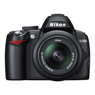 Image of Nikon D3000 Digital SLR Camera with 18 55mm VR Lens Kit (10.2MP) 3 inch LCD (Renewed)