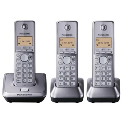 Image of Panasonic KX TG2713EM DECT Cordless Telephone Triple Pack
