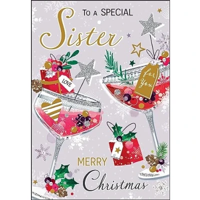 Image of Jonny Javelin Special Sister Christmas Card