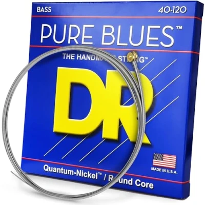 Image of DR Strings PB5 40 Pure Blues Bass Guitar
