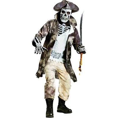 Image of Ghost Pirate Fancy Dress Costume Standard