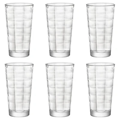 Image of 6x 365ml Cube Highball Glasses By Bormioli Rocco