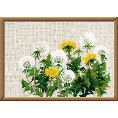 Image of RIOLIS Dandelions Cross Stitch Kit, Multi Color