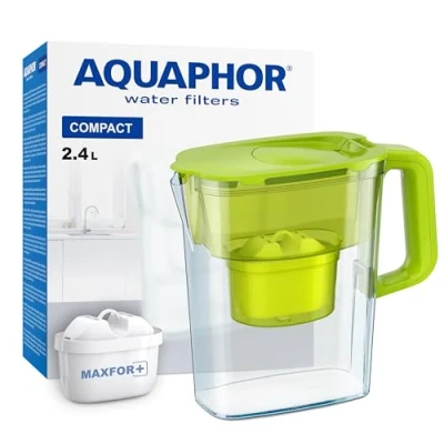 Image of AQUAPHOR Water Filter Jug Compact with 1 X Maxfor+ 2.4L Capacity Light Green