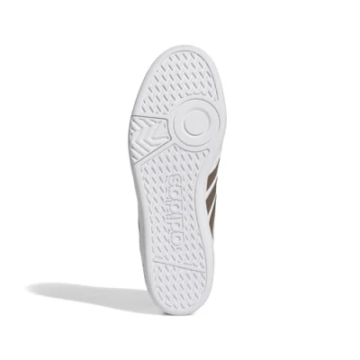 Image of adidas Unisex Hoops 4.0 Shoes, FTWR White/Earth strata/Grey Two, 10 UK