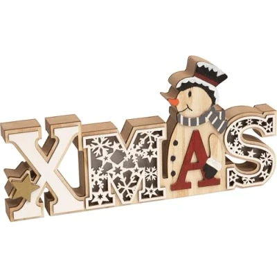 Image of St Helens Home and Garden Battery Powered Wooden XMAS Display