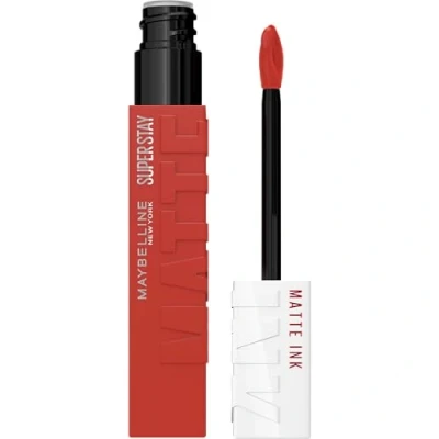 Image of Maybelline SuperStay Matte Ink City Edition Liquid Lipstick Make Up Pigmented Matt Durable Smooth Finish Self Starter 0.17 Fl Oz Pack of 1