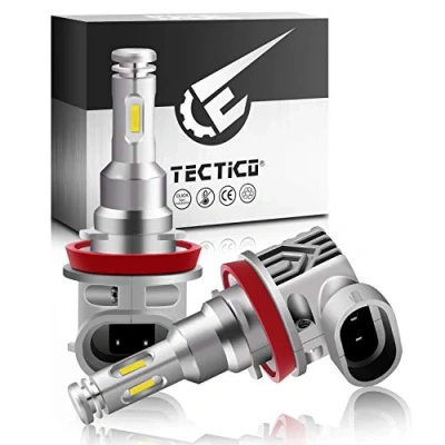 Image of TECTICO H8 LED Angel Eyes Fog Lights 6000K Xenon White Canbus Error Free 12V 40W Headlight Bulbs DRL Halo Ring for E60 E92 E90 E91 E93 E70 X5 E71 E72 X6 E82 E87 E61 E63 E64, 2 Lamps