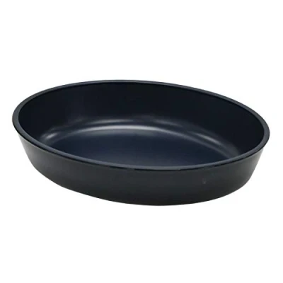 Image of 30cm Oval Oven Roasting Dish Roaster Glass Baking Pie to Table Blue