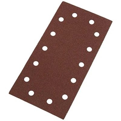 Image of Silverline Hook &amp; Loop 1/2 Sheets Punched 10pk 80 Grit