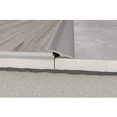 Image of Floor to LVT/Luxury Vinyl/Tile/Wood/Laminate/Marble Flooring Transition Door Strip Bar Joins A Gap Angle Threshold Variant Height Trim by ROYALE