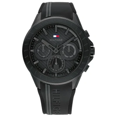 Image of Tommy Hilfiger Analogue Multifunction Quartz Watch for Men with White Silicone Bracelet 1791861