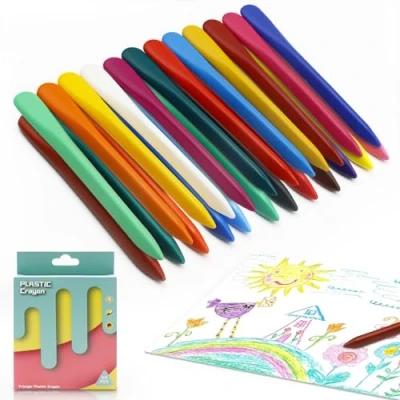 Image of Washable Crayons for Toddlers, Non Toxic Crayons, Safe Wax Age 3 6 Year Old, Colouring Kids Pack, Educational Learning Drawing Pens, Art Supplies Toys (24 Colors)