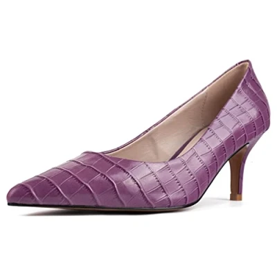 Image of L37 HANDMADE SHOES Women&#039;s Final Effect Pump, Purple, 5 UK