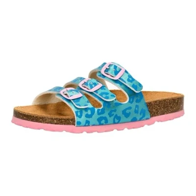 Image of Lico Girl&#039;s Bioline Kids Mules, Turquoise Blue, 7 UK