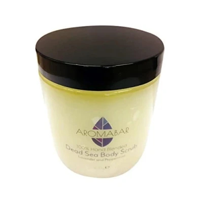 Image of Lavender &amp; Peppermint Dead Sea Salt Body Foot Scrub 300g 100% Natural packed with minerals