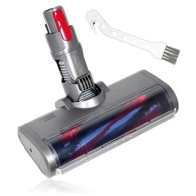Image of Spares2go Floor Brush compatible with Dyson V7 SV11 Vacuum Turbine Head Carbon Fibre