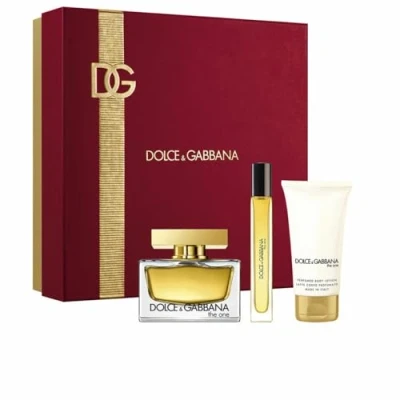 Image of Dolce &amp; Gabbana The One Eau de Parfum 75ml Gift Set 2024 (Contains EDP, 50ml Body Lotion and 10ml Travel Spray)