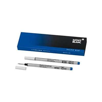 Image of Montblanc Fineliner Refills (M) Royal Blue 124499 Refill Cartridge with a Medium Tip for and Rollerball Pens 2 x