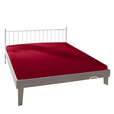 Image of Bassetti RB/878 Rosso Siena 9235180 Fitted Sheet Cotton/Elastane 140 x 200 cm / 160 220