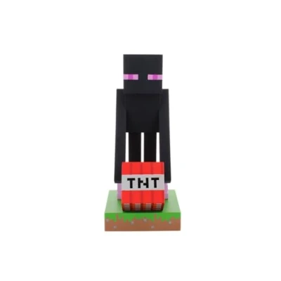 Image of Cable Guys Minecraft Enderman Gaming Accessories Holder &amp; Phone for Most Controller (Xbox, Play Station, Nintendo Switch)