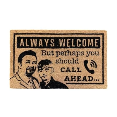 Image of Sporting Profiles The Office UK TV Show Inspired David Brent Call Ahead Door Mat indoors outdoors Doormat