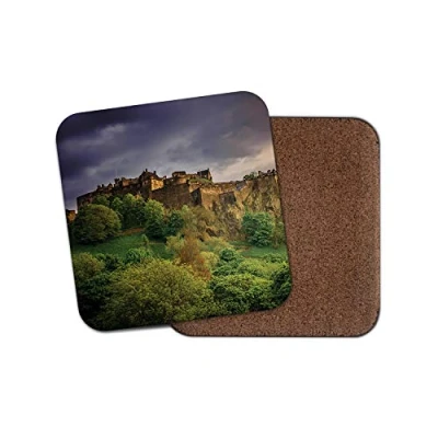 Image of 1 x Edinburgh Castle Coaster Scotland UK Scottish Travel Fun #8906