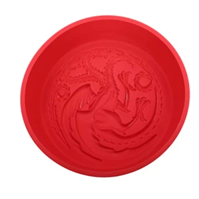 Image of SD toys Targaryen Game of Thrones Oven Mould, Silicone, Red, 29 x 27 7cm